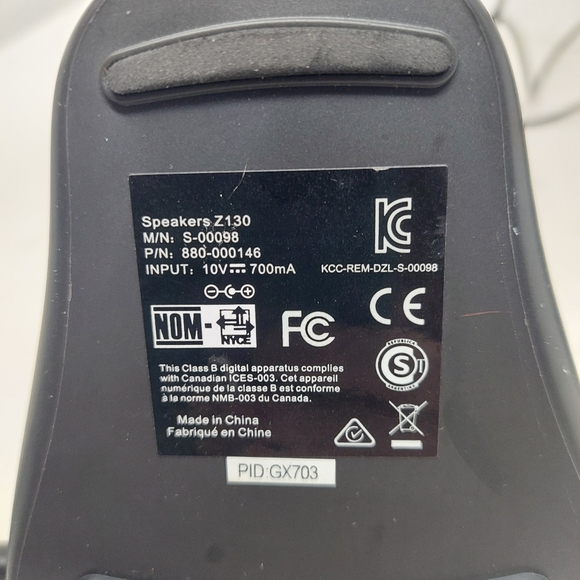 Logitech Wired PC Computer Speakers Z130 Audio Stereo Multimedia No Power Cord - Picture 5 of 7